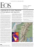Cover page: Capturing the Acoustic Fingerprint of Stratospheric Ash Injection