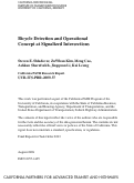 Cover page: Bicycle Detection and Operational Concept at Signalized Intersections