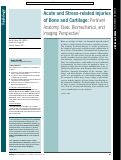 Cover page: Acute and Stress-related Injuries of Bone and Cartilage: Pertinent Anatomy, Basic Biomechanics, and Imaging Perspective.