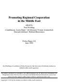 Cover page: Policy Paper 14: Promoting Regional Cooperation in the Middle East