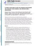 Cover page: A Genetic Response Score for Hydrochlorothiazide Use