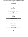 Cover page: Flexible Evaluation of Auditory Evidence for Perceptual Decision Making