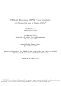 Cover page: ViPZonE: Exploiting DRAM Power Variability for Energy Savings in Linux x86-64