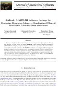 Cover page: RARtool: A MATLAB Software Package for Designing Response-Adaptive Randomized Clinical Trials with Time-to-Event Outcomes