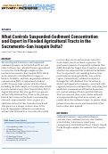 Cover page: What Controls Suspended-Sediment Concentration and Export in Flooded Agricultural Tracts in the Sacramento–San Joaquin Delta?
