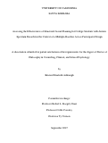 Cover page: Assessing the Effectiveness of Structured Social Planning for College Students with Autism Spectrum Disorder in the Context of a Multiple-Baseline Across Participants Design