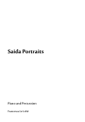 Cover page: Saida Portraits