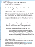 Cover page: Human T cell epitopes of Mycobacterium tuberculosis are evolutionarily hyperconserved