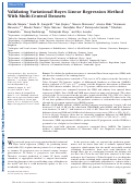 Cover page: Validating Variational Bayes Linear Regression Method With Multi-Central Datasets