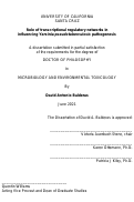 Cover page: Role of transcriptional regulatory networks in influencing Yersinia pseudotuberculosis pathogenesis