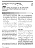 Cover page: CD46-targeted theranostics for Positron Emission Tomography and 225Ac-Radiopharmaceutical Therapy of Multiple Myeloma