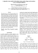 Cover page: A tripartite trans-modal relationship among sounds, shapes and emotions: A case of abrupt modulation