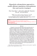 Cover page: Hyperbolic Reformulation Approach to Enable Efficient Simulation of Groundwater Flow and Reactive Transport