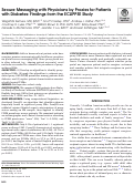 Cover page: Secure Messaging with Physicians by Proxies for Patients with Diabetes: Findings from the ECLIPPSE Study