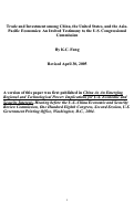 Cover page of Trade and Investment among China, the United States, and the Asia-Pacific Economies: An Invited Testimony to the U.S. Congressional Commission