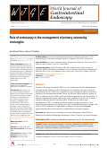 Cover page: Role of endoscopy in the management of primary sclerosing cholangitis