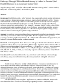 Cover page: Pathways Through Which Health Literacy Is Linked to Parental Oral Health Behavior in an American Indian Tribe