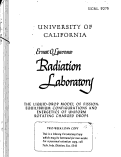 Cover page: THE LIQUID-DROP MODEL OF FISSION: EQUILIBRIUM CONFIGURATIONS AND ENERGETICS OF UNIFORM ROTATING CHARGED DROPS