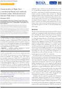 Cover page: Characteristics of High-Titer Convalescent Plasma and Antibody Dynamics After Administration in Patients With Severe Coronavirus Disease 2019