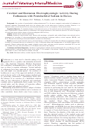 Cover page: Cerebral and Brainstem Electrophysiologic Activity During Euthanasia with Pentobarbital Sodium in Horses