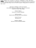 Cover page: The choices, challenges, and lessons learned from a multi-method social-emotional / character assessment in an out of school time setting