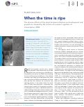 Cover page: When the time is ripe
