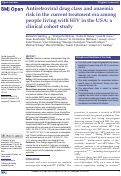 Cover page: Antiretroviral drug class and anaemia risk in the current treatment era among people living with HIV in the USA: a clinical cohort study