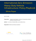 Cover page: International Zero-Emission Heavy-Duty Vehicle Infrastructure: Policy Playbook