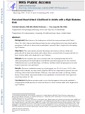 Cover page: Perceived Heart Attack Likelihood in Adults with a High Diabetes Risk