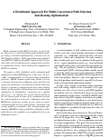 Cover page: A Distributed Approach forMulti-Constrained Path Selection and Routing Optimization