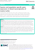 Cover page: Species and population specific gene expression in blood transcriptomes of marine turtles