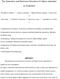 Cover page: Geometry and electronic structure of iridium adsorbed on graphene