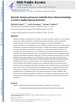 Cover page: Episodic memory processes modulate how schema knowledge is used in spatial memory decisions.