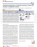 Cover page: Computational Exploration of Ambiphilic Reactivity of Azides and Sustmann’s Paradigmatic Parabola