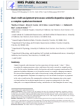 Cover page: Dual credit assignment processes underlie dopamine signals in a complex spatial environment.