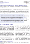 Cover page: Links between environment, diet, and the hunter-gatherer microbiome