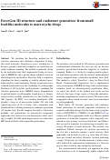 Cover page: ForceGen 3D structure and conformer generation: from small lead-like molecules to macrocyclic drugs