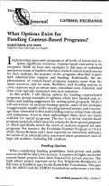 Cover page: What Options Exist for Funding Content-Based Programs?