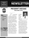 Cover page: President's Message November 2012