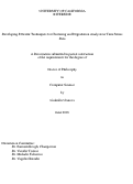 Cover page: Developing Efficient Techniques for Clustering and Degradation Analysis in Time Series Data