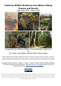 Cover page: California Wildfire Resilience Core Metrics Rating Process and Results