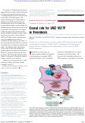 Cover page: Causal role for JAK2 V617F in thrombosis