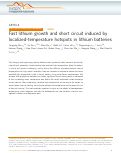 Cover page: Fast lithium growth and short circuit induced by localized-temperature hotspots in lithium batteries.