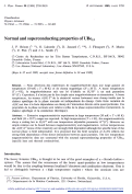 Cover page: Normal and superconducting properties of UBe13