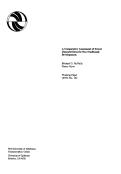 Cover page: A Comparative Assessment of Travel Characteristics for Neo-Traditional Developments