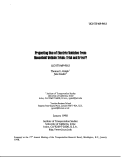 Cover page: Projecting Use of Electric Vehicles from Household Vehicle Trials: Trial and Error?