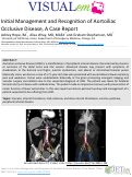 Cover page: Initial Management and Recognition of Aortoiliac Occlusive Disease, A Case Report