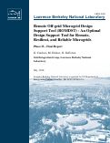 Cover page: Remote Off-grid Microgrid Design Support Tool (ROMDST) - An Optimal Design Support Tool for Remote, Resilient, and Reliable Microgrids Phase II - Final Report