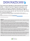 Cover page: The Continuous Residency Improvement Committee (CRIC) – A Novel Twist for Program Evaluation in an Academic Emergency Medicine Residency Program