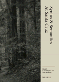 Cover page of Syntax &amp; Semantics at Santa Cruz, Volume I